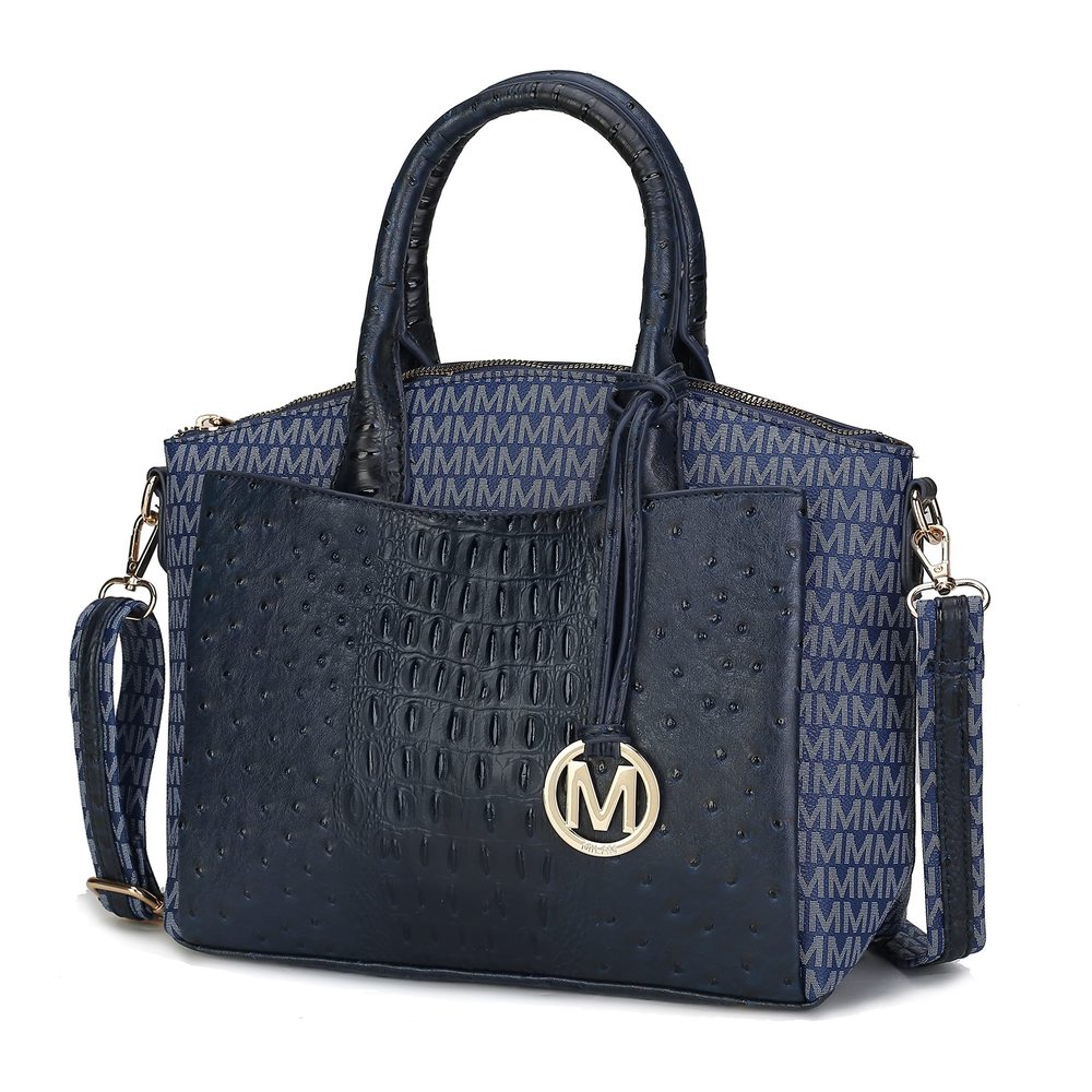 Tote Bag, Vegan Leather Pocketbook Top-Handle Crossover Purse :P